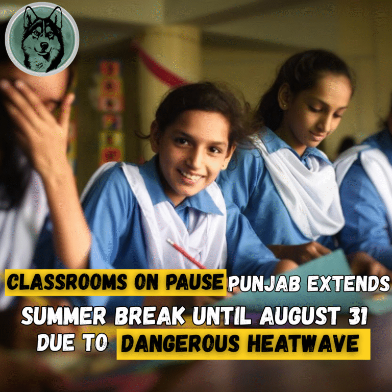 Classrooms on pause: Punjab extends summer break until August 31 due to dangerous heatwave