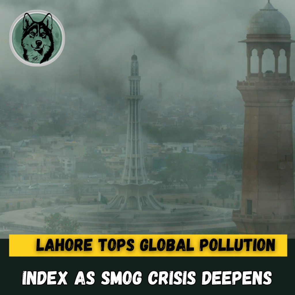 Lahore Tops Global Pollution Index as Smog Crisis Deepens