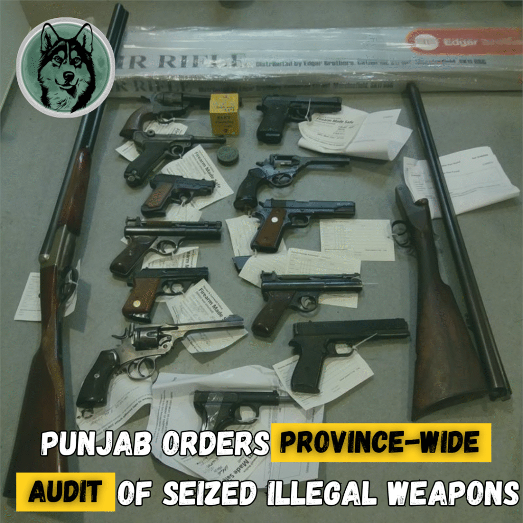Punjab orders province-wide audit of seized illegal weapons
