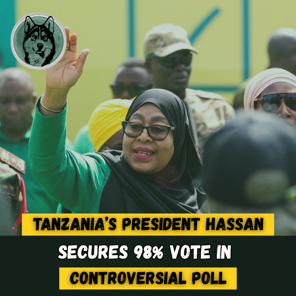 Tanzania’s President Hassan Secures 98% Vote in Controversial Poll