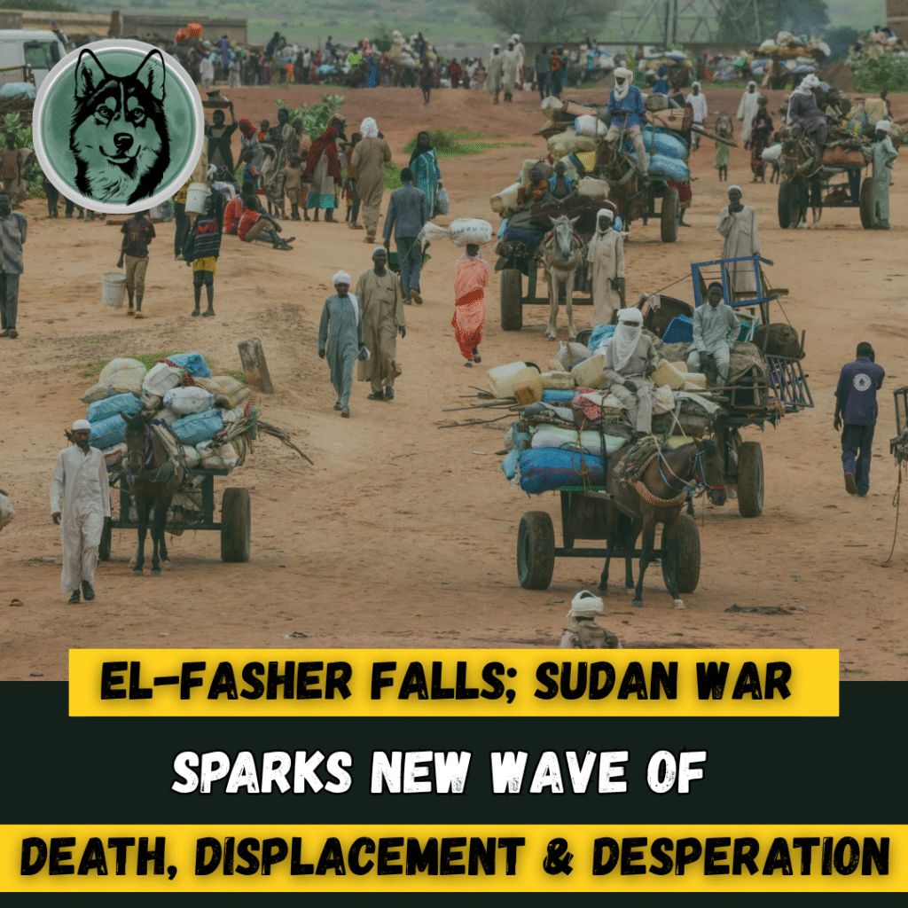 El Fasher Falls: Sudan’s War Sparks New Wave of Death, Displacement, and Desperation