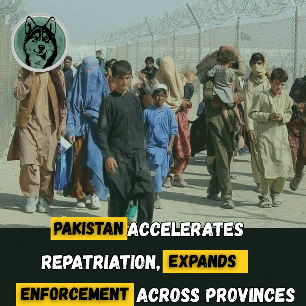 Pakistan Accelerates Afghan Repatriation, Expands Enforcement Across Provinces