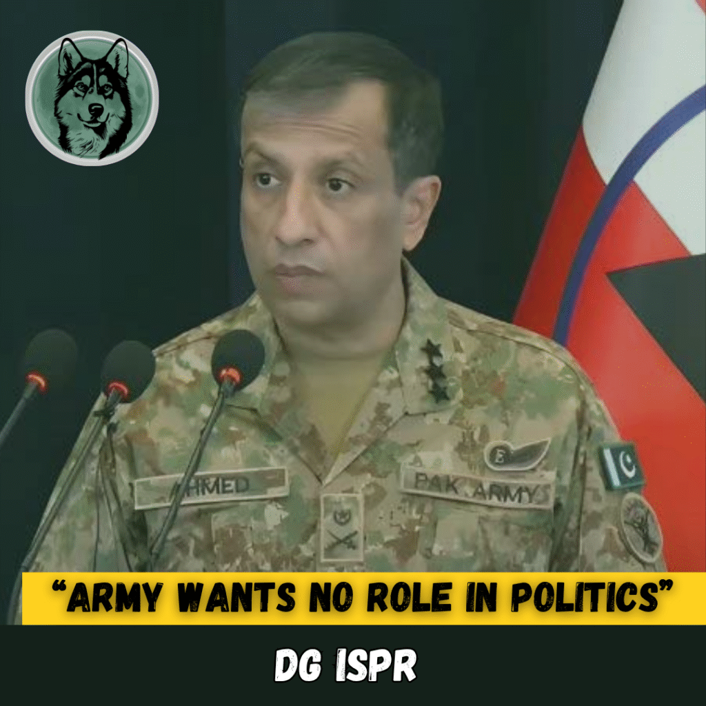 Army Wants No Role in Politics, Says DG ISPR