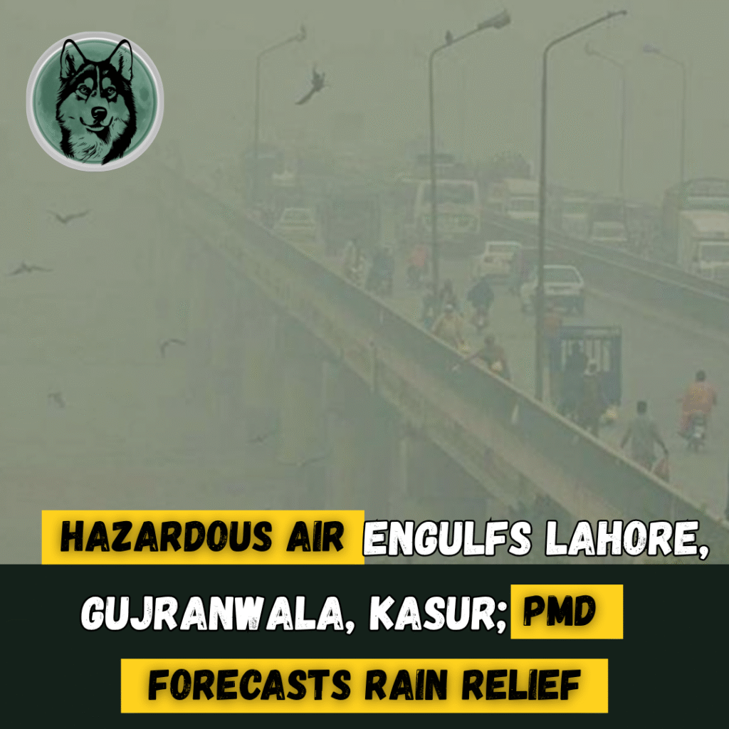 Hazardous Air Engulfs Lahore, Gujranwala, Kasur — PMD Forecasts Rain Relief
