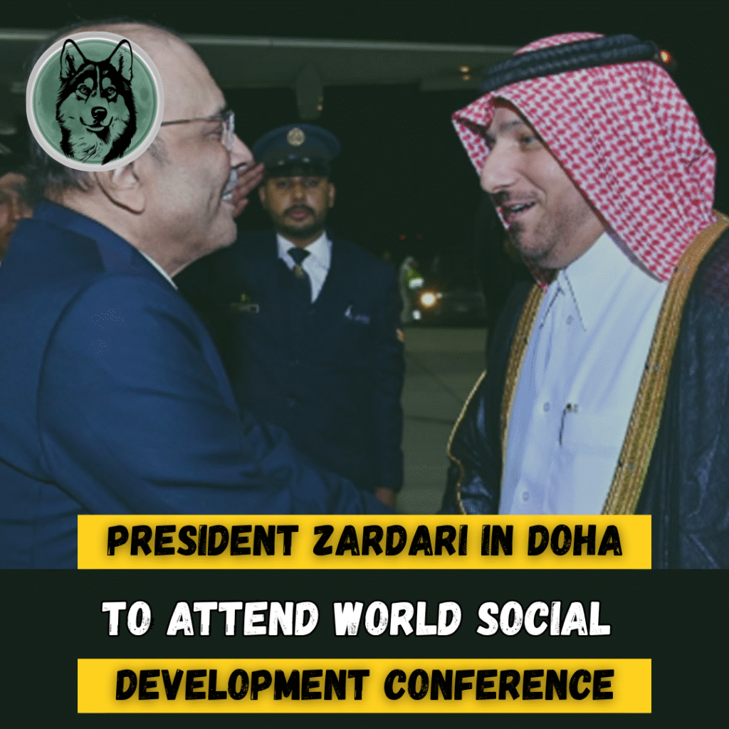 Zardari in Doha to Attend World Social Development Conference