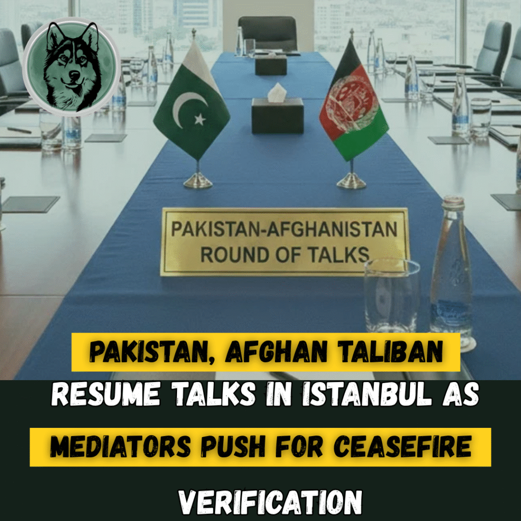 Pakistan, Afghan Taliban Resume Talks in Istanbul as Mediators Push for Ceasefire Verification