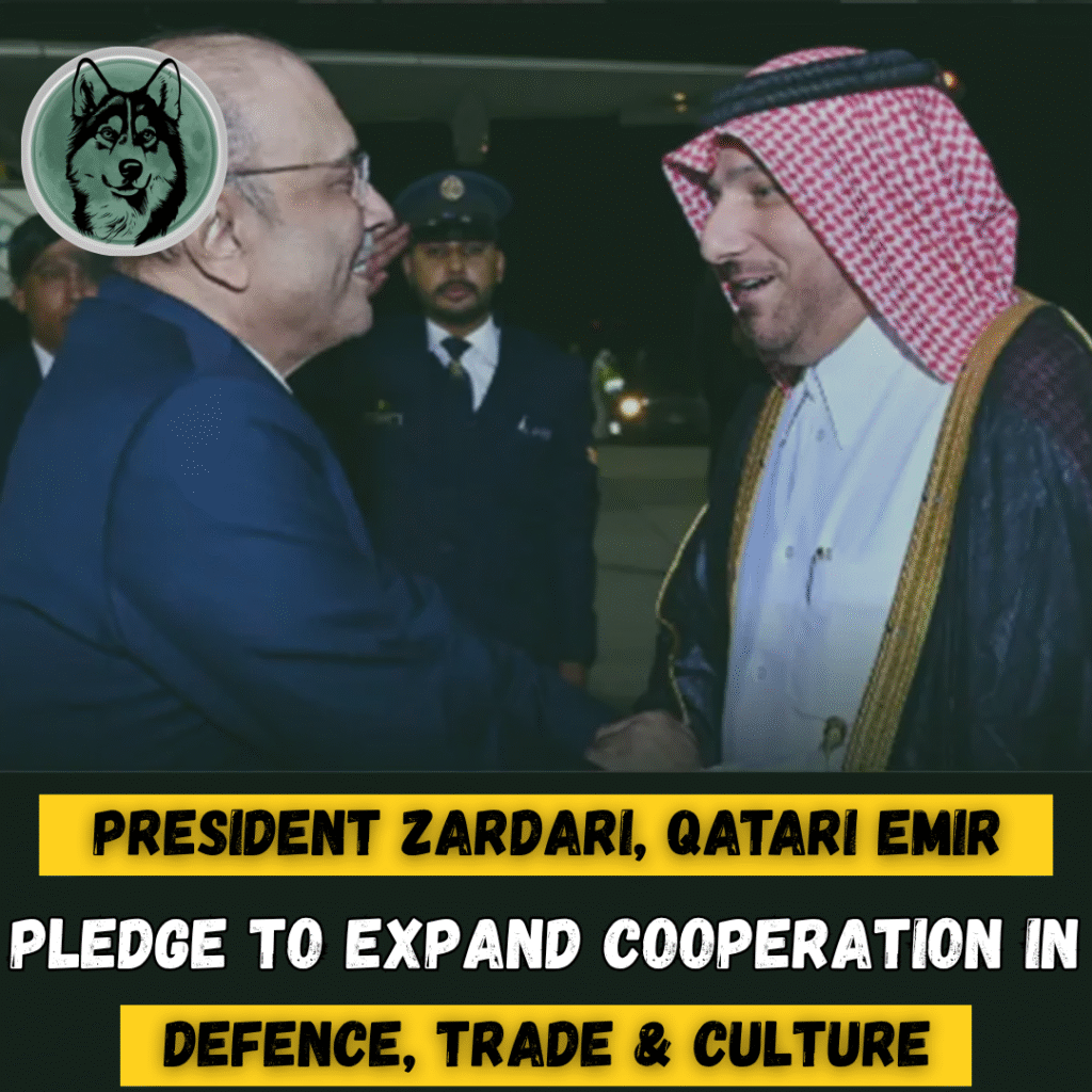 President Zardari, Qatari Emir Pledge to Expand Cooperation in Defence, Trade, and Culture