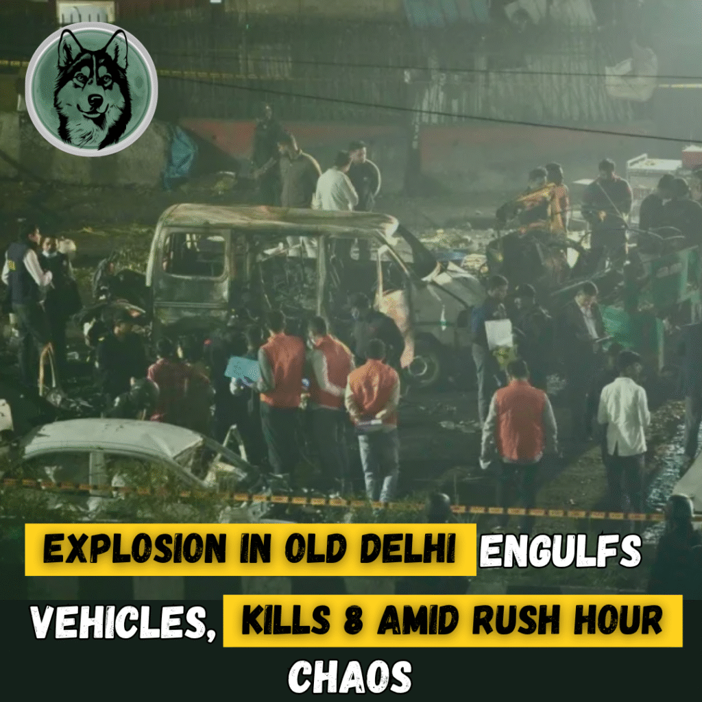 Explosion in Old Delhi Engulfs Vehicles, Kills Eight Amid Rush Hour Chaos