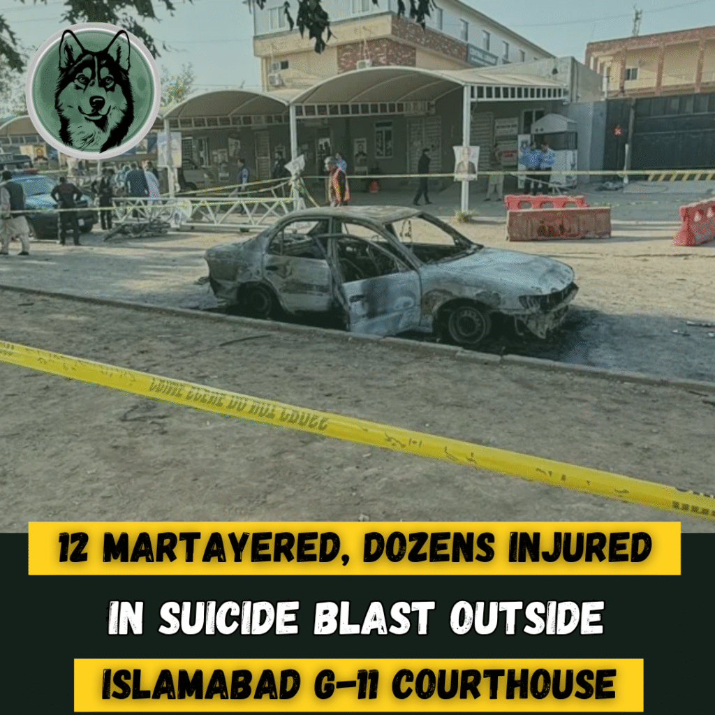 Terror strikes Islamabad court: 12 killed, over 30 wounded in G-11 suicide bombing