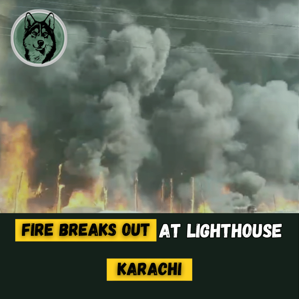 Fire Breaks Out at Lighthouse Karachi