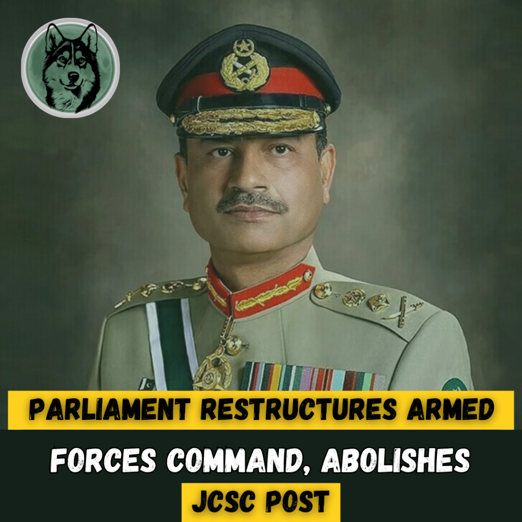 Parliament Restructures Armed Forces Command, Abolishes JCSC Post
