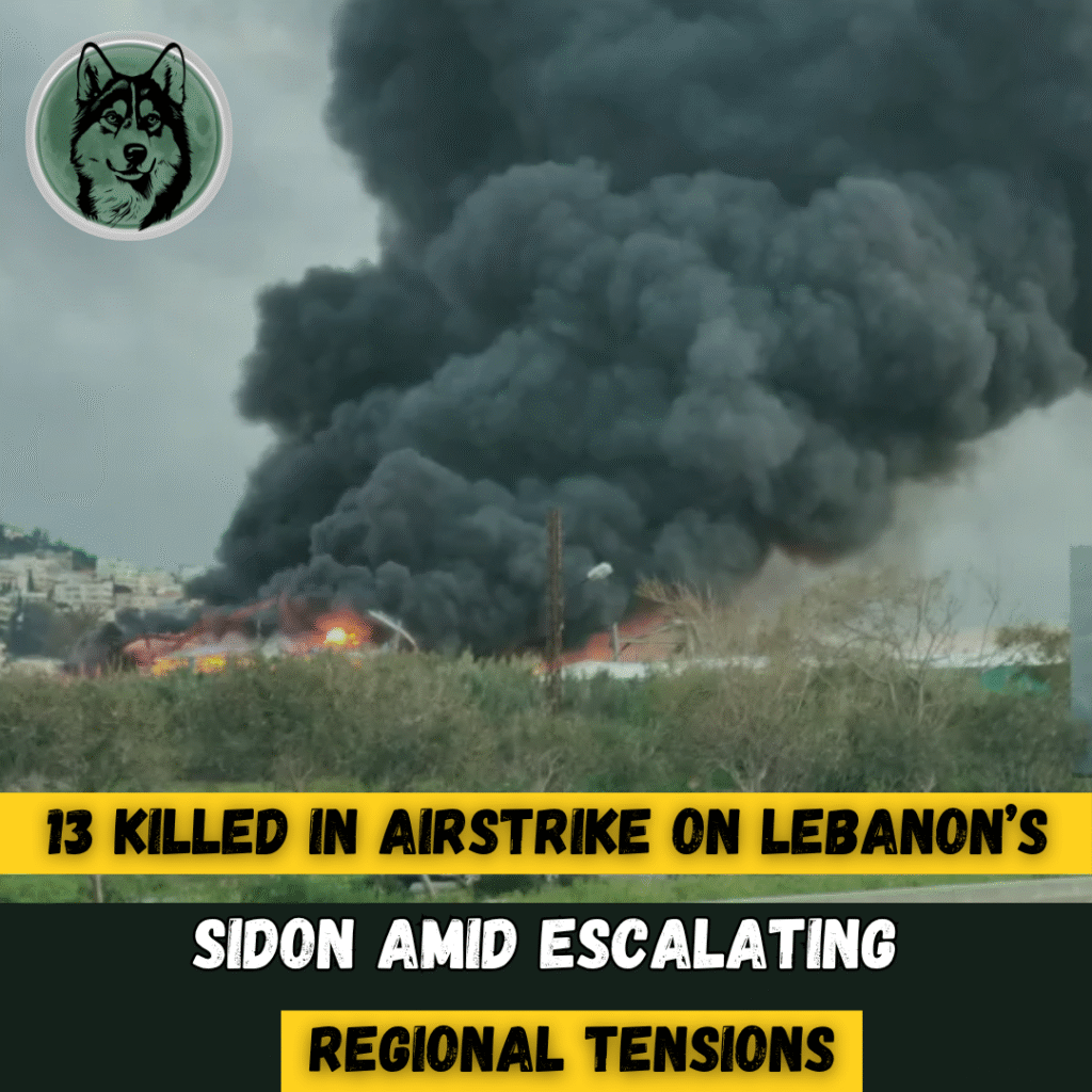 13 killed in Israeli strike on Lebanon’s Sidon amid escalating regional tensions