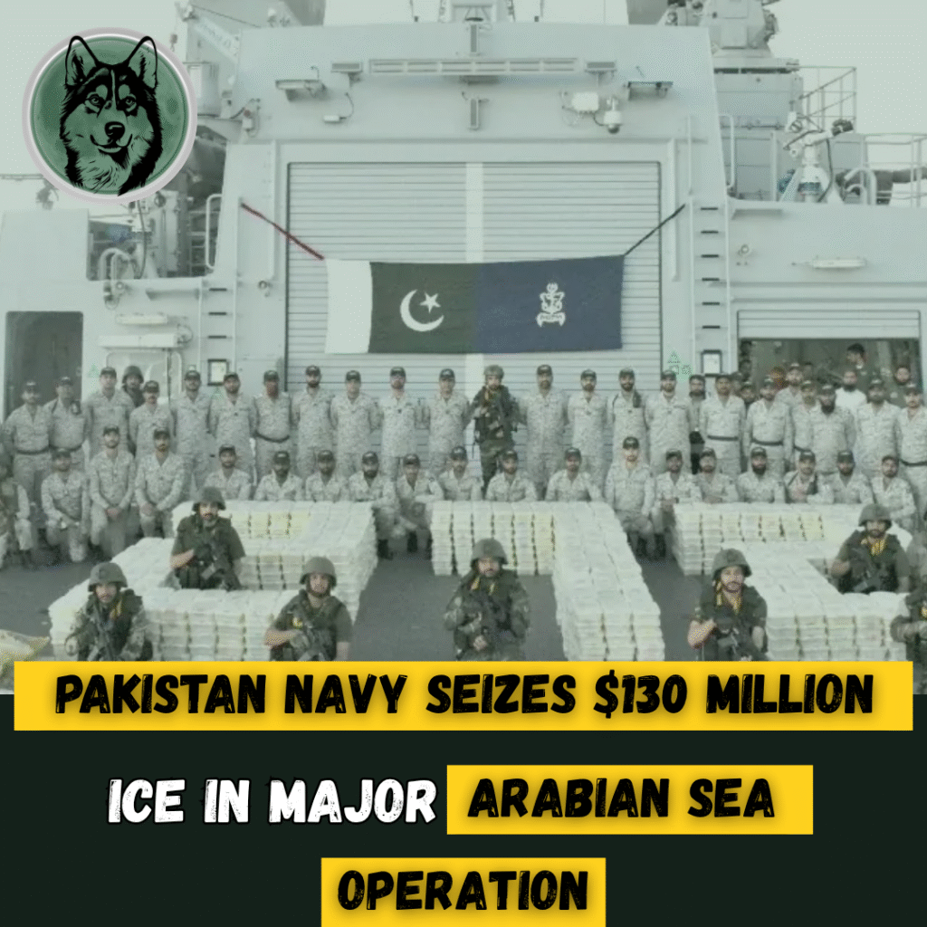 Pakistan Navy Seizes $130 Million ICE in Major Arabian Sea Operation