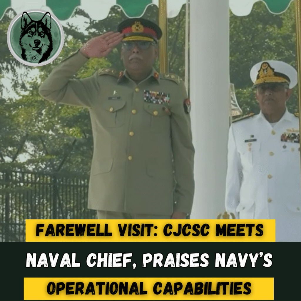 Farewell Visit: CJCSC Meets Naval Chief, Praises Navy’s Operational Capabilities