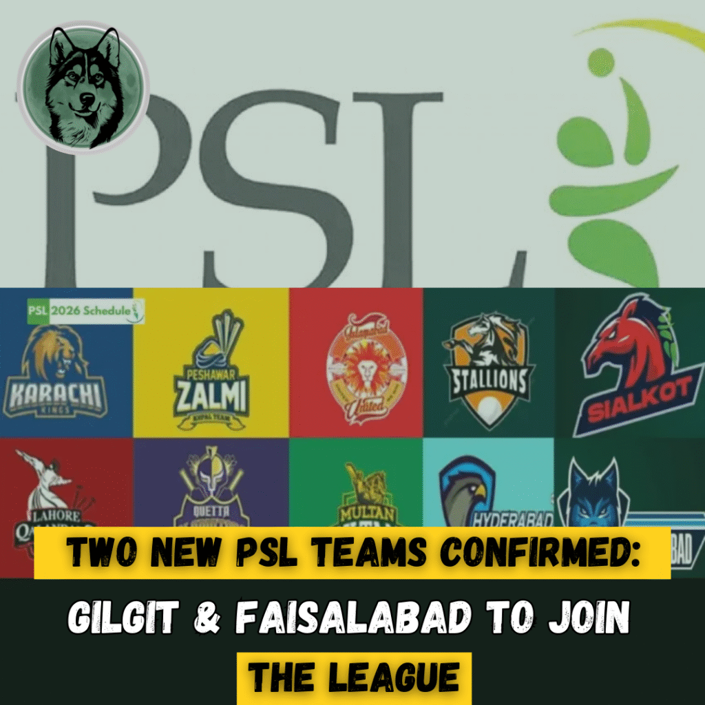 Two New PSL Teams Confirmed: Gilgit and Faisalabad to Join the League