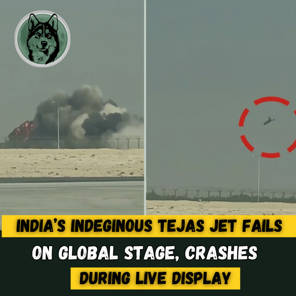 India’s Indigenous Tejas Jet Fails on Global Stage, Crashes During Live Display