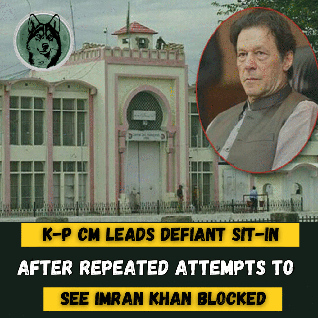 K-P CM Leads Defiant Sit-In After Repeated Attempts to See Imran Khan Blocked