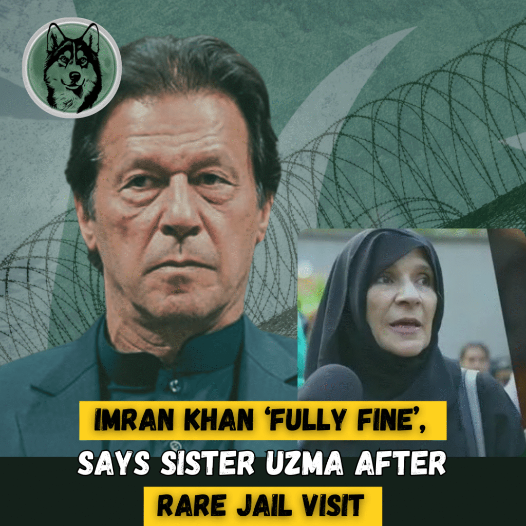 Imran Khan ‘Fully Fine’, Says Sister Uzma After Rare Jail Visit