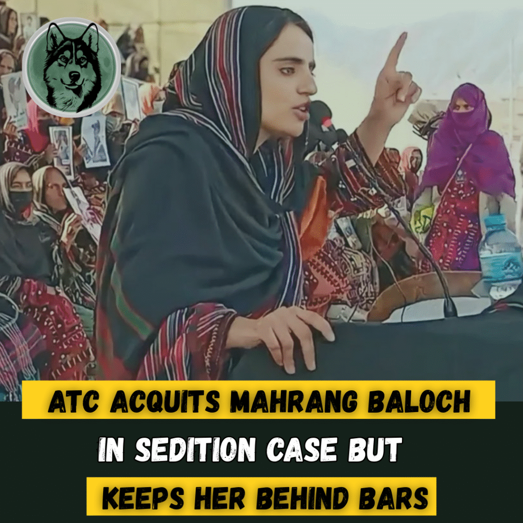 ATC acquits Mahrang Baloch in sedition case but keeps her behind bars