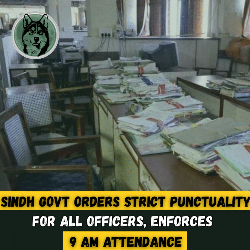 Sindh Govt Orders Strict Punctuality for All Officers, Enforces 9 AM Attendance