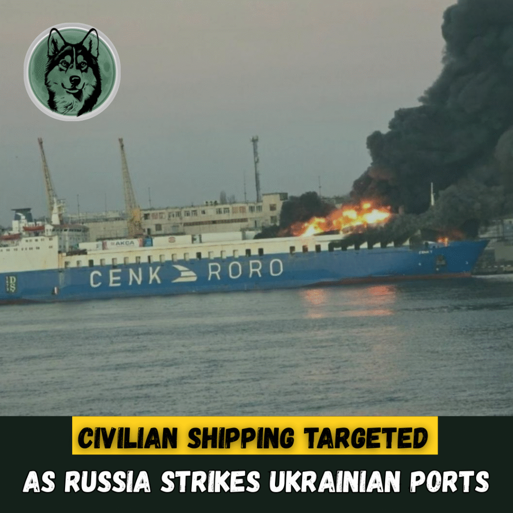 Civilian Shipping Targeted as Russia Strikes Ukrainian Ports