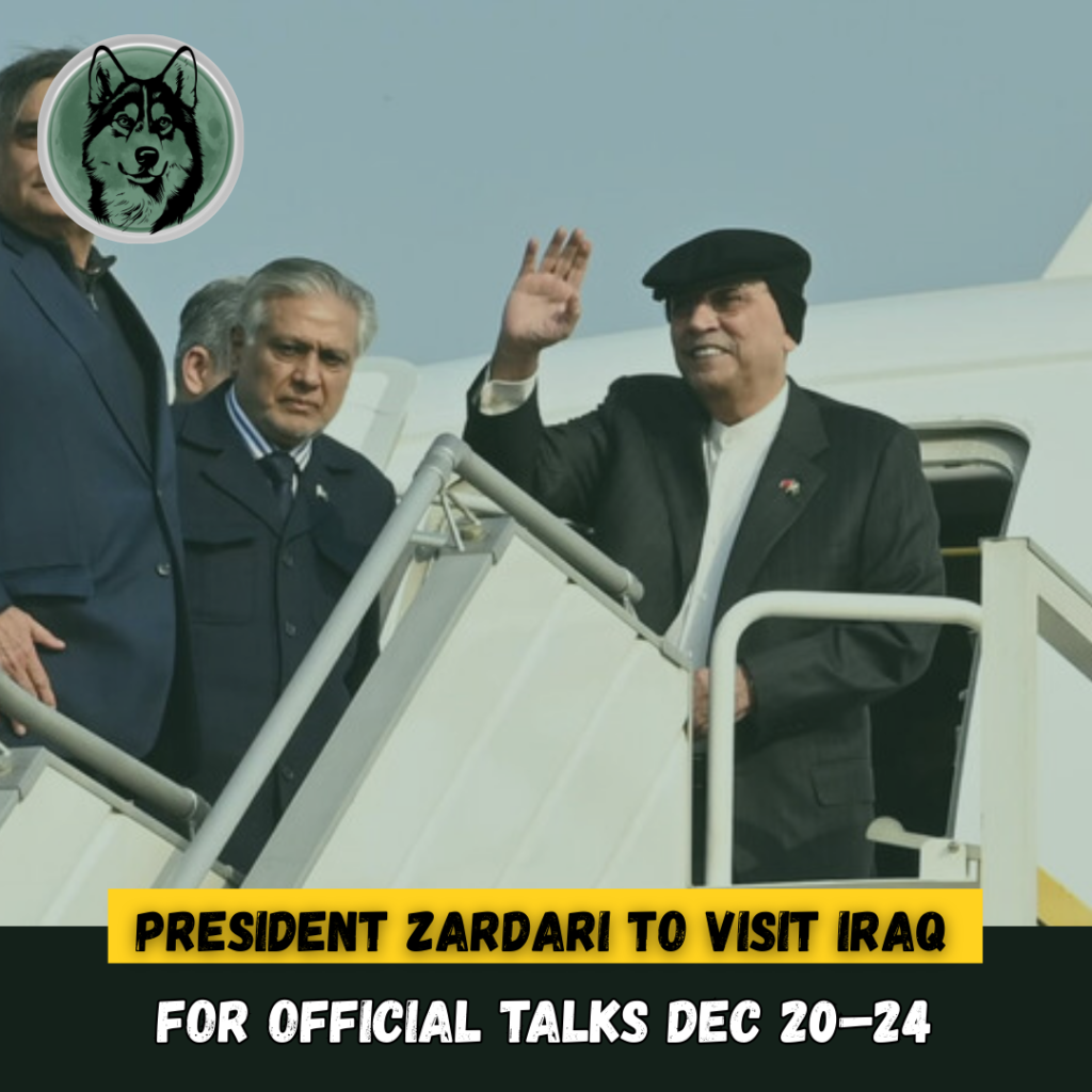 President Zardari to Visit Iraq for Official Talks Dec 20–24