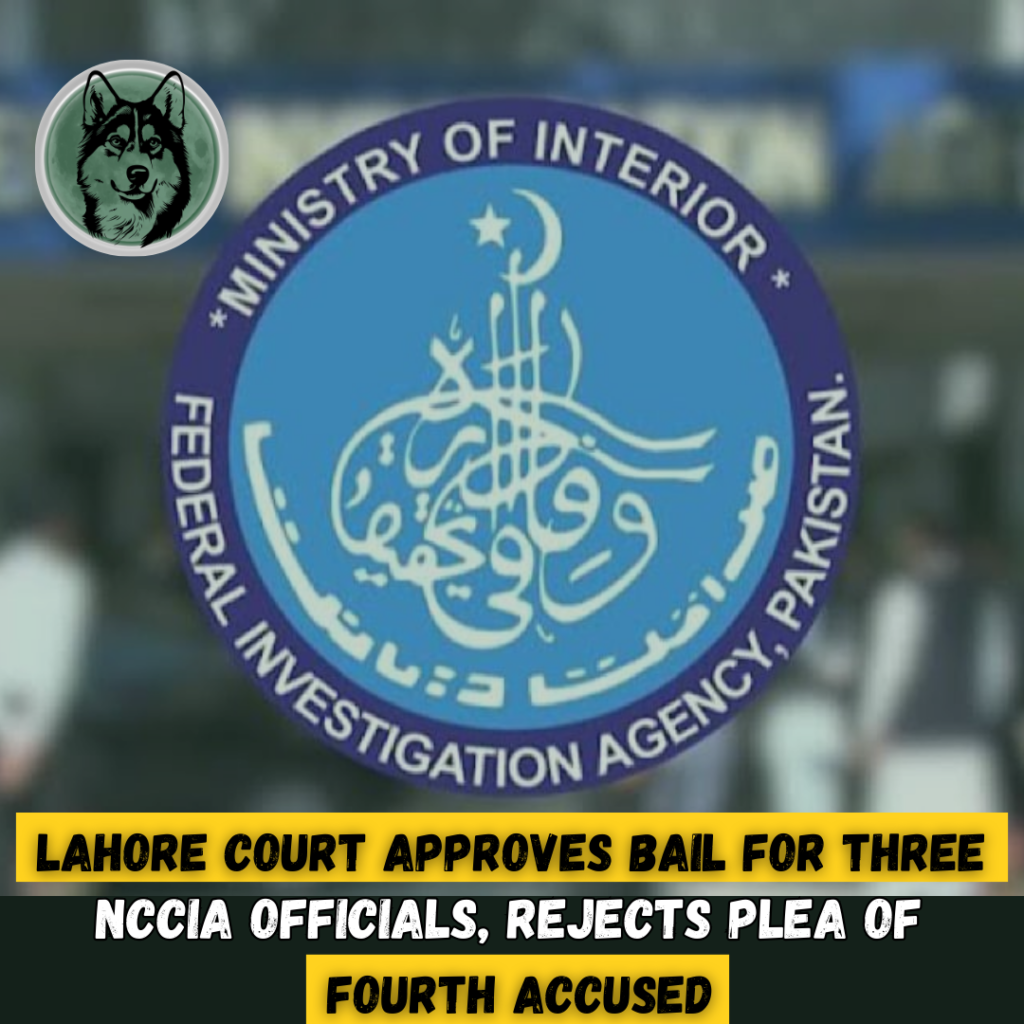 Lahore Court Approves Bail for Three NCCIA Officials, Rejects Plea of Fourth Accused