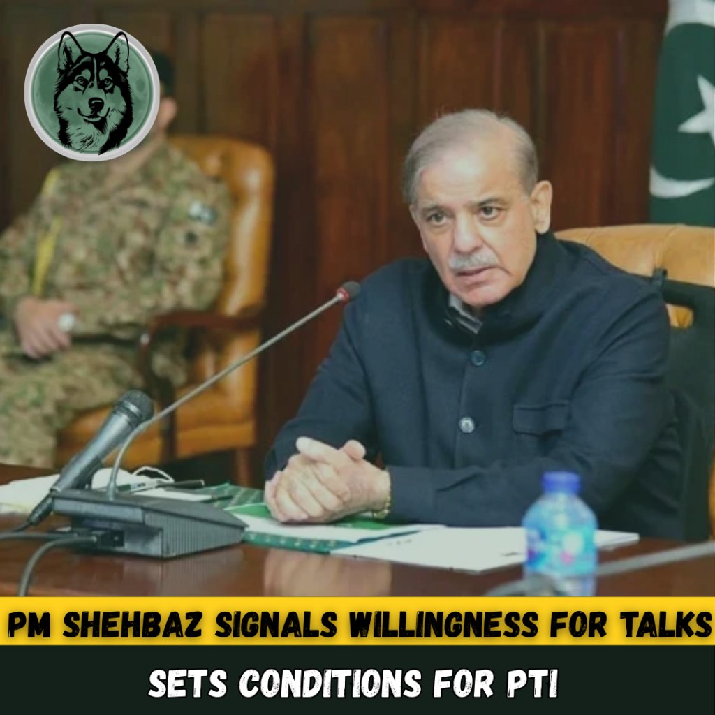 PM Shehbaz Signals Willingness for Talks, Sets Conditions for PTI