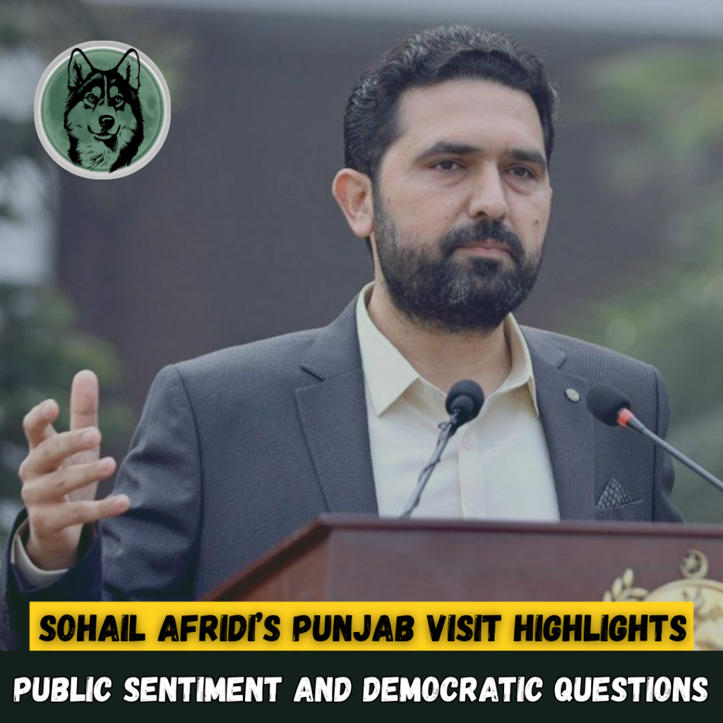 Sohail Afridi’s Punjab Visit Highlights Public Sentiment and Democratic Questions