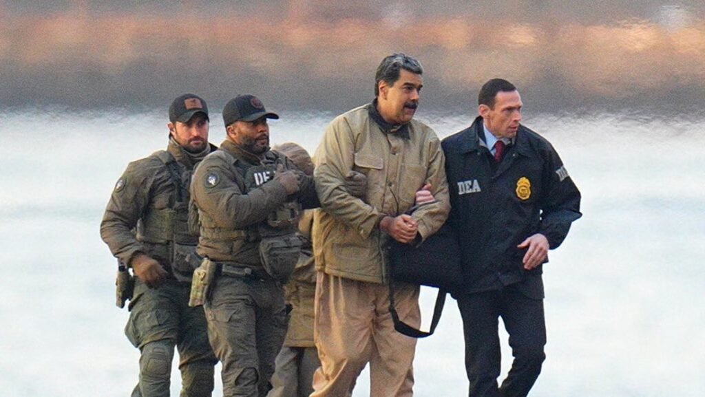 G962D5vXQAAWfFT Wolf Times Nicolás Maduro and wife Cilia Flores appear in US federal court on narco terrorism charges under heavy security