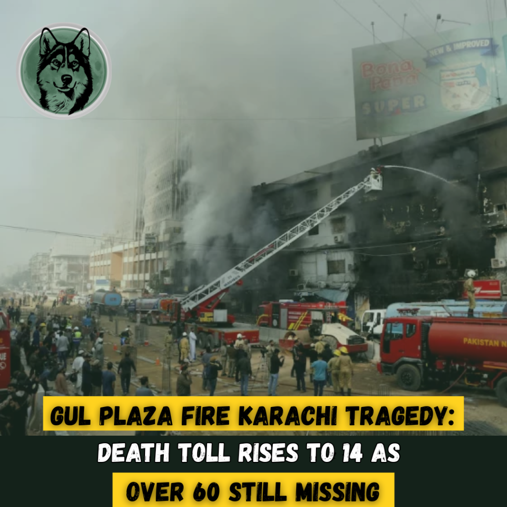 Inferno at Gul Plaza Karachi Leaves City in Shock The Gul Plaza fire Karachi has turned into one of the citys most devastating urban disasters with the death toll climbing to 14 and over 60 people still missing even after the blaze was fully extinguished more than 35 hours after it began Rescue teams continue battling time smoke and unstable concrete as fears grow that the toll from the Gul Plaza fire Karachi tragedy may rise further Authorities confirmed that all recovered bodies were unrecognizable forcing officials to begin DNA testing to identify victimsan agonizing wait for grieving families Death Toll Rises Identification Through DNA Begins Rescue officials confirmed that 14 bodies including that of a firefighter have been recovered from the ruins of Gul Plaza Eight bodies were found during the latest phase of the search while five severed human organs were shifted to the morgue for forensic examination According to the Edhi Foundation all remains have been moved to Amanat Edhi cold storage as DNA profiling becomes the only way to establish identities after the intense heat of the Gul Plaza fire Karachi incident The Deputy Commissioner South stated that the last known location of 31 missing persons was inside Gul Plaza underscoring the gravity of the ongoing search Over 60 Still Missing as Time Runs Out Despite the fire being brought under control around 60 people remain missing intensifying fears that many may still be trapped beneath collapsed floors and debris Rescue officials warned that time is critically running out as structural instability repeatedly slowed operations during the night The Gul Plaza fire Karachi rescue mission will continue until every missing individual is accounted for Fire Reignites Amid Collapse Fears Even after containment the fire reignited multiple times on the ground and third floors forcing firefighters to temporarily halt cooling operations when the building shook under stress Authorities confirmed Ground and mezzanine floors completely destroyed Upper two floors reduced to ashes 60 of the structure collapsed Remaining 40 critically damaged Rescue teams warned that the building could collapse at any moment posing extreme danger to firefighters and search personnel working inside the Gul Plaza fire Karachi wreckage Massive Emergency Response Mobilized A large scale emergency operation remains underway 22 fire tenders 15 water bowsers 3 snorkels Multiple ambulances and heavy machinery Rescue 1122 Pakistan ambulances Rangers police and civil administration teams are on site The Pakistan Army and Frontier Works Organization FWO have deployed heavy machinery from the rear of the building to clear debris A special engineering team from the 25 Mechanized Division remains on high alert while 5 Corps Headquarters continues support operations Injured Treated Area Sealed Officials confirmed that 40 people were injured most of whom have been discharged after medical treatment The surrounding area has been sealed off with only rescue personnel and law enforcement allowed access A complaint camp has been set up nearby to assist victims families seeking information about missing loved ones Governor Orders Probe Demands Accountability Sindh Governor Kamran Tessori accompanied by Farooq Sattar visited the site and reviewed rescue efforts The governor announced a formal investigation into delays in controlling the fire Like a common citizen I am also asking questions he said stressing that accountability must not turn into political point scoring while lives remain at risk inside the building Rescue Operation to Continue Authorities reiterated that search and rescue operations will not stop until the fire is fully neutralized and all debris cleared Only then will large scale recovery efforts begin to locate any remaining victims of the Gul Plaza fire Karachi catastrophe As Karachi waits in anguish rescue teams continue their perilous missionagainst flames smoke and collapsing concretein a desperate fight to save lives and uncover the truth behind this deadly disaster