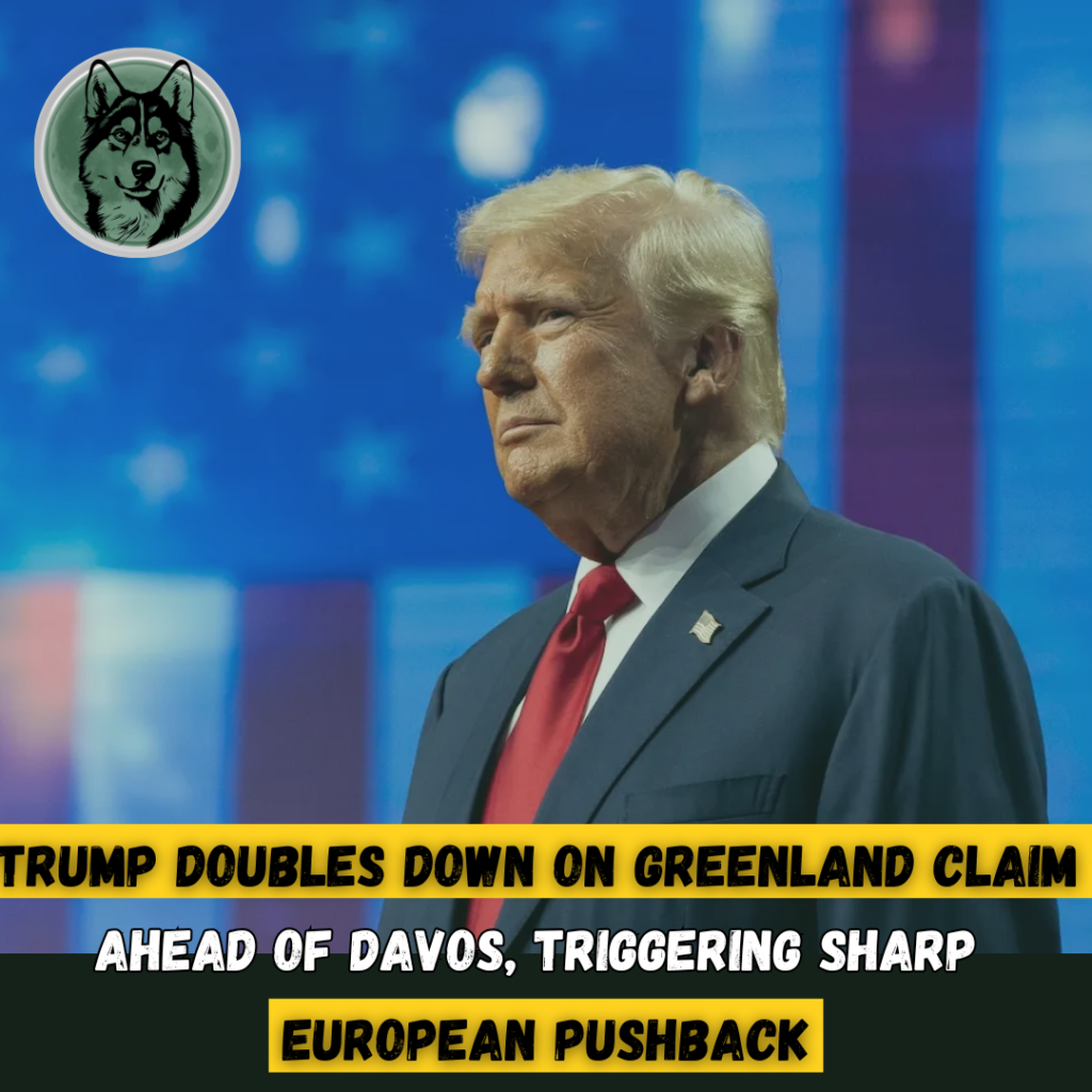 Trump Doubles Down on Greenland Claim Ahead of Davos Triggering Sharp European Pushback