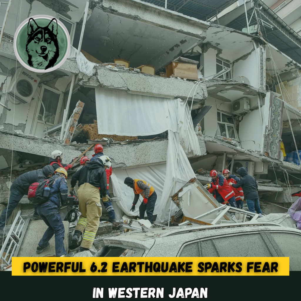 Sudden Shock Rocks Japan as Powerful 6.2 Earthquake Sparks Fear Across Western Regions