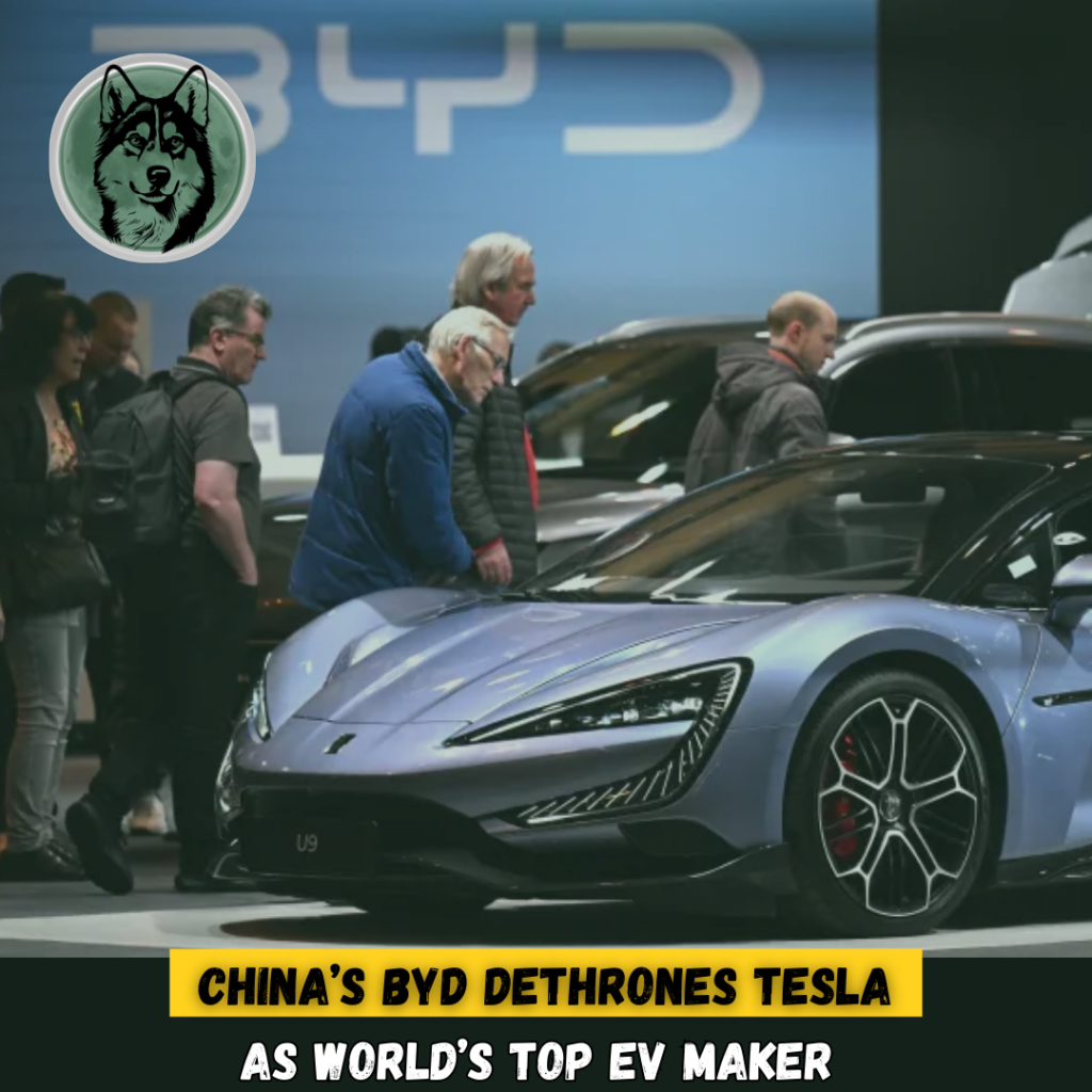 China’s BYD Dethrones Tesla as World’s Top EV Maker