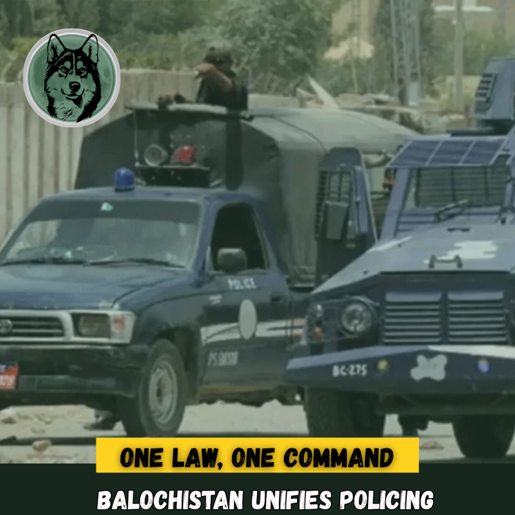 Baluchistan Unifies Levies and Police