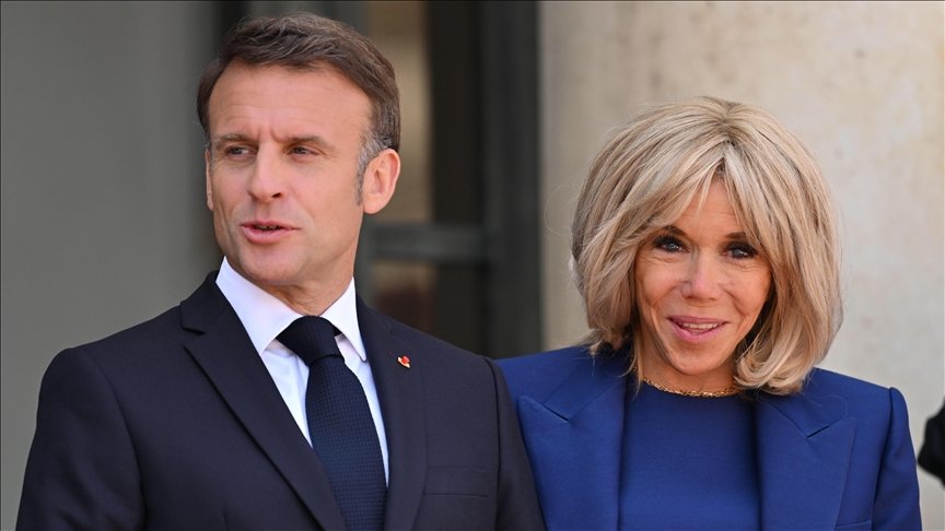 French First Lady attending public event amid online harassment controversy