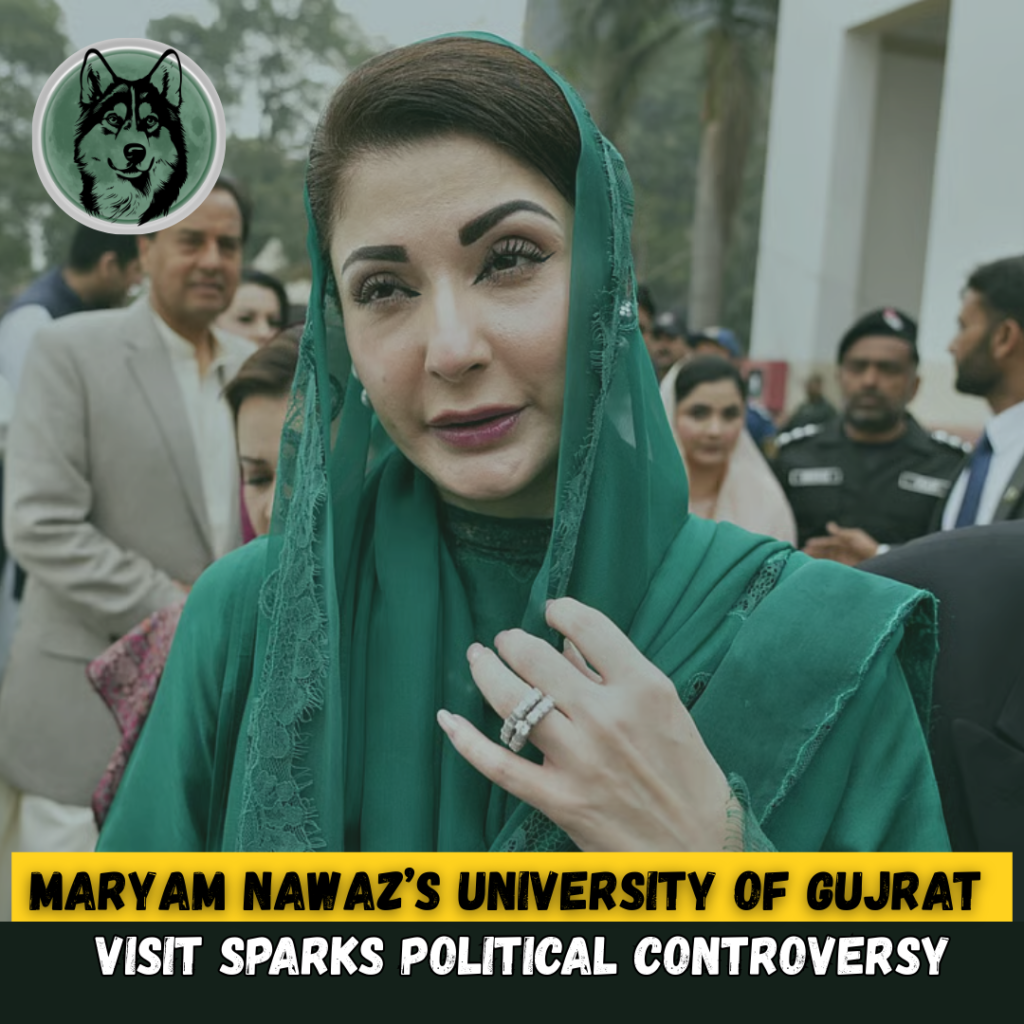 Maryam Nawazs University of Gujrat Visit Sparks Political Controversy PTI Video Removed After Student Reaction